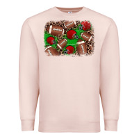 Pale Pink american football helmet background Premium Sweatshirt - JahusDesignShop