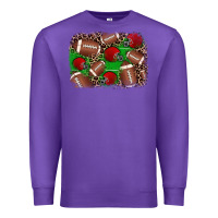 Purple american football helmet background Premium Sweatshirt - JahusDesignShop