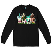 Black cow coffee cups Long Sleeve Tee - AdoDesignShop