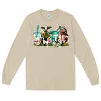 Mushroom cow coffee cups Long Sleeve Tee - AdoDesignShop