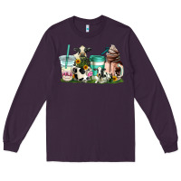 Plum cow coffee cups Long Sleeve Tee - AdoDesignShop