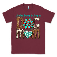 Burgundy kinda busy being a dog mom Classic Tee - texasbilliewilder