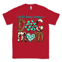 Red kinda busy being a dog mom Classic Tee - texasbilliewilder