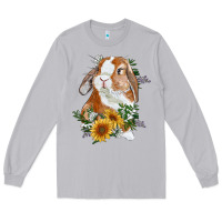 Moon Dust bunny with sunflowers Long Sleeve Tee - RanaPortraitStore