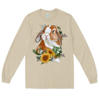 Mushroom bunny with sunflowers Long Sleeve Tee - RanaPortraitStore