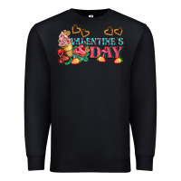 Black valentines day sweet Premium Sweatshirt - AdoDesignShop