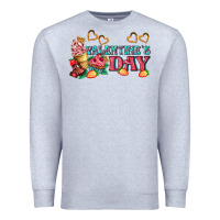 Heather Grey valentines day sweet Premium Sweatshirt - AdoDesignShop
