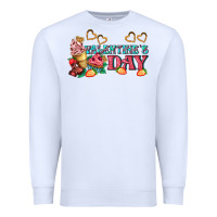 White valentines day sweet Premium Sweatshirt - AdoDesignShop