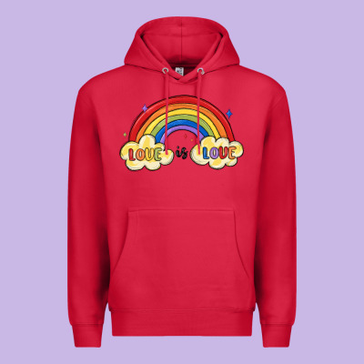 Love Is Love Lgbtq Premium Hoodie Designed By Maliassmallbusiness