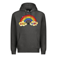 Charcoal Heather love is love lgbtq Premium Hoodie - MaliasSmallBusiness