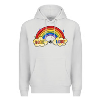Dove Grey love is love lgbtq Premium Hoodie - MaliasSmallBusiness