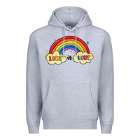 Heather Grey love is love lgbtq Premium Hoodie - MaliasSmallBusiness
