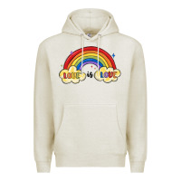 Oatmeal Heather love is love lgbtq Premium Hoodie - MaliasSmallBusiness