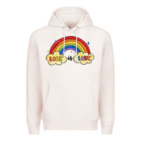 Pale Pink love is love lgbtq Premium Hoodie - MaliasSmallBusiness