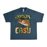 Midnight Navy hookin' ain't easy Urban Heavy Tee - MaliasSmallBusiness