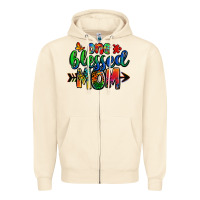 Sandshell one blessed mom autism Zipper Hoodie - Zillion Design Studio