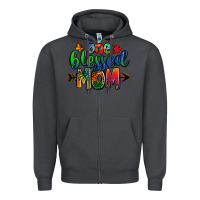 Smoke one blessed mom autism Zipper Hoodie - Zillion Design Studio