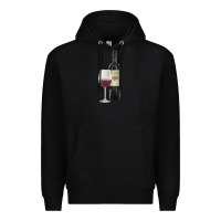 Black California Wine Premium Hoodie - RanaPortraitStore