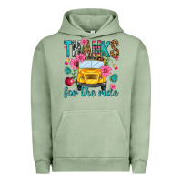 Pigment Oil Green thanks for the ride Urban Hoodie - NancyCooperArtShop