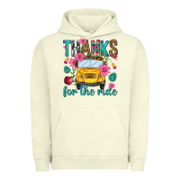 Pigment Pistachio thanks for the ride Urban Hoodie - NancyCooperArtShop
