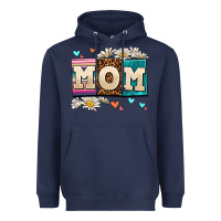 Navy daisy mom Heavyweight Hoodie - AdoDesignShop