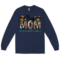 Navy boy mom from son up to son down Long Sleeve Tee - Zillion Design Studio