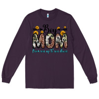 Plum boy mom from son up to son down Long Sleeve Tee - Zillion Design Studio