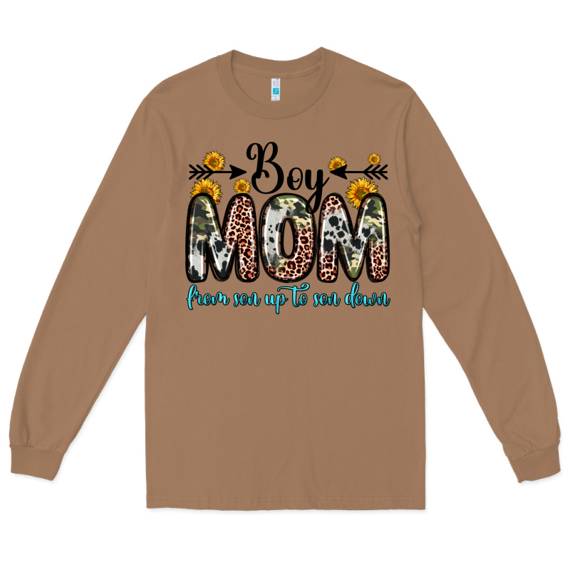 Boy Mom From Son Up To Son Down Long Sleeve Tee by Zillion Design Studio | Teevron