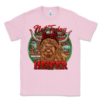 Bubblegum Pink Highland Heifer Christmas Classic Tee - RanaPortraitStore