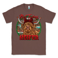 Chestnut Highland Heifer Christmas Classic Tee - RanaPortraitStore