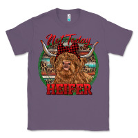 Lavender Highland Heifer Christmas Classic Tee - RanaPortraitStore
