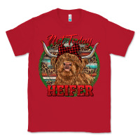 Red Highland Heifer Christmas Classic Tee - RanaPortraitStore