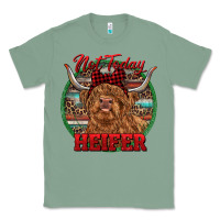 Sage Highland Heifer Christmas Classic Tee - RanaPortraitStore