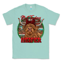 Seafoam Highland Heifer Christmas Classic Tee - RanaPortraitStore