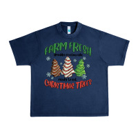 Navy farm fresh christmas trees Urban Heavy Tee - MaliasSmallBusiness