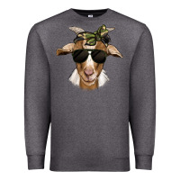 Charcoal Heather camouflage bandana goat Premium Sweatshirt - Jasminsmagicworld