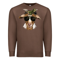 Chestnut camouflage bandana goat Premium Sweatshirt - Jasminsmagicworld