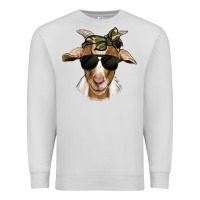 Dove Grey camouflage bandana goat Premium Sweatshirt - Jasminsmagicworld