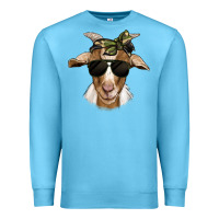 Camouflage Bandana Goat Premium Sweatshirt | Teevron