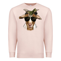 Pale Pink camouflage bandana goat Premium Sweatshirt - Jasminsmagicworld