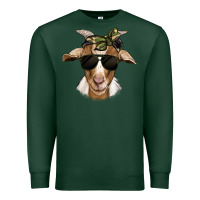 Sports Green camouflage bandana goat Premium Sweatshirt - Jasminsmagicworld