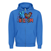 True Royal peace love freedom Zipper Hoodie - Zillion Design Studio