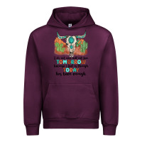 Mauve Wine i do not and will not fear tomorrow Urban Hoodie - MaliasSmallBusiness