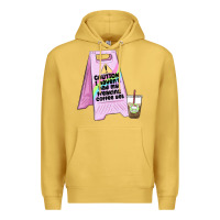 Antique Gold caution i haven't had my coffee yet Premium Hoodie - MaliasSmallBusiness