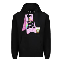 Black caution i haven't had my coffee yet Premium Hoodie - MaliasSmallBusiness