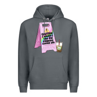 Rock caution i haven't had my coffee yet Premium Hoodie - MaliasSmallBusiness