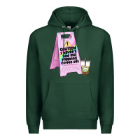 Sports Green caution i haven't had my coffee yet Premium Hoodie - MaliasSmallBusiness
