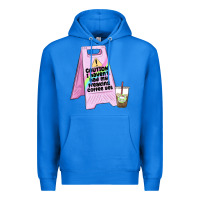 True Royal caution i haven't had my coffee yet Premium Hoodie - MaliasSmallBusiness