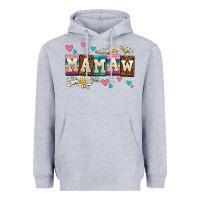 Heather Grey daisy mamaw Heavyweight Hoodie - AdoDesignShop