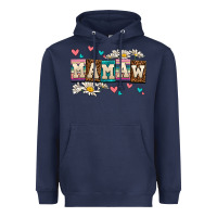 Navy daisy mamaw Heavyweight Hoodie - AdoDesignShop